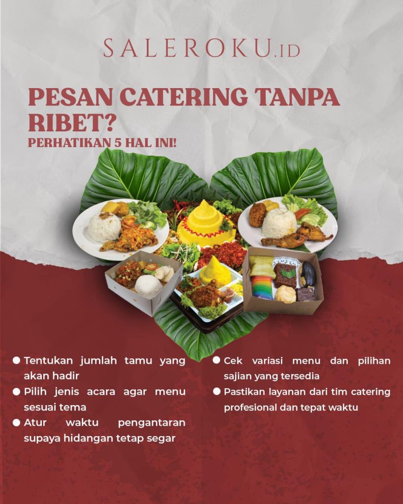 saleroku adalah catering yang melayani acara akhir tahun di area Jakarta Pusat dengan menu enak