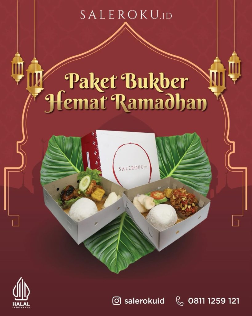 Promo nasi box spesial bulan Ramadhan dari Saleroku Catering mulai 32 ribu dengan menu lezat dan halal