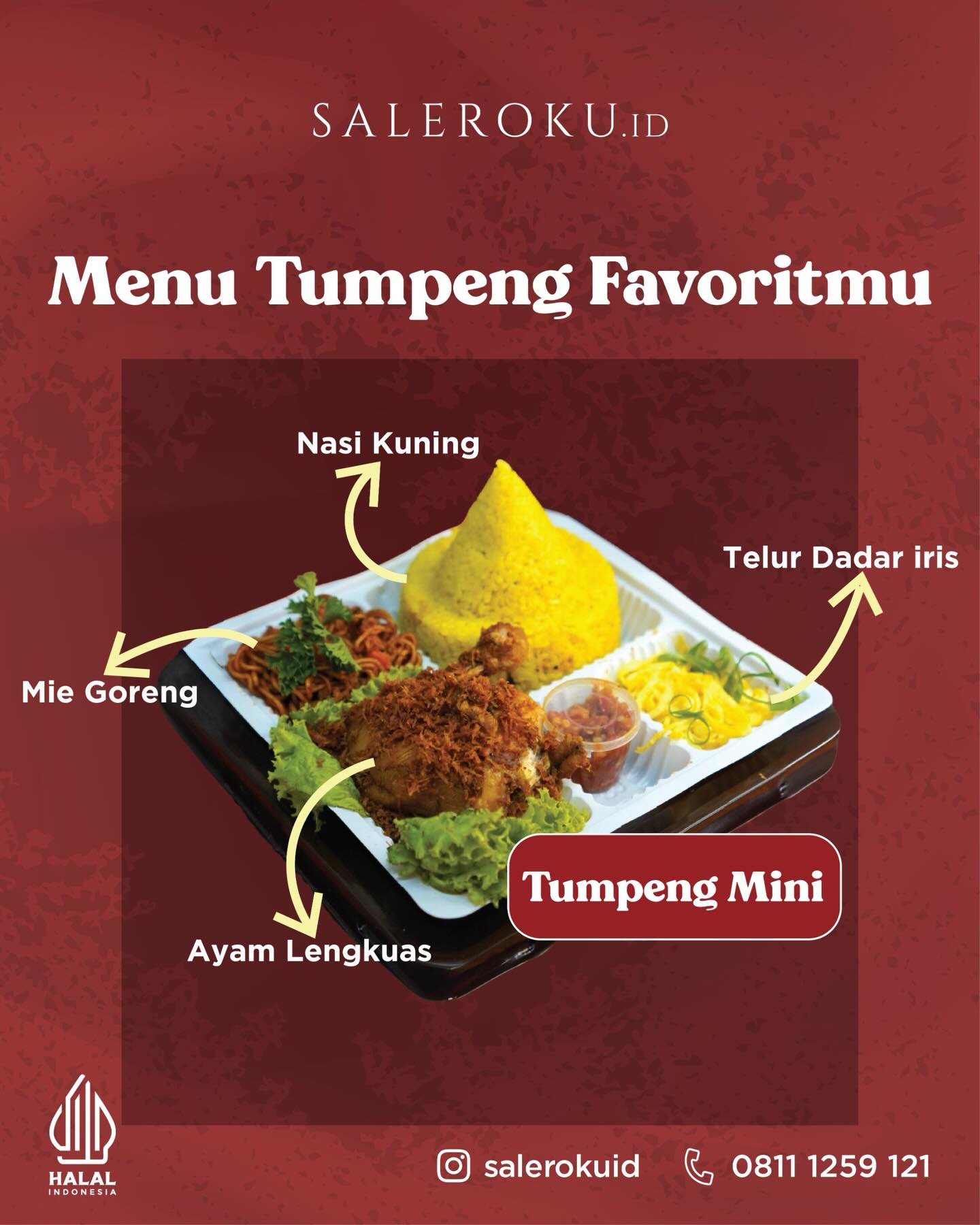 nasi tumpeng dari saleroku catering cocok untuk berbagai acara