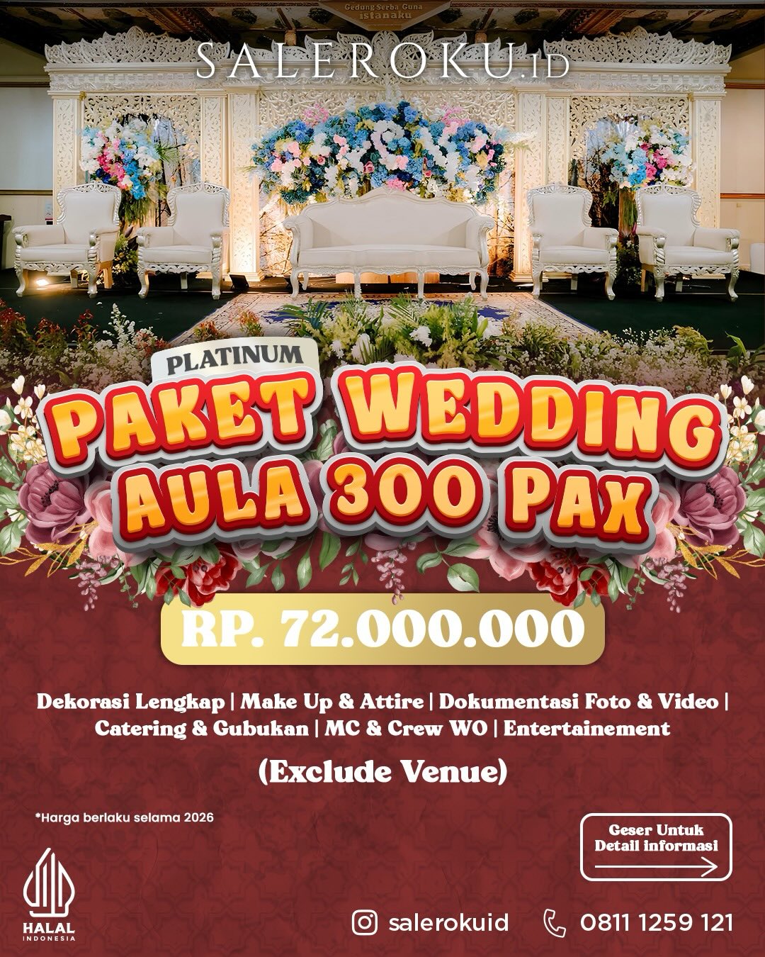 paket wedding all in dari saleroku catering menawarkan kualitas